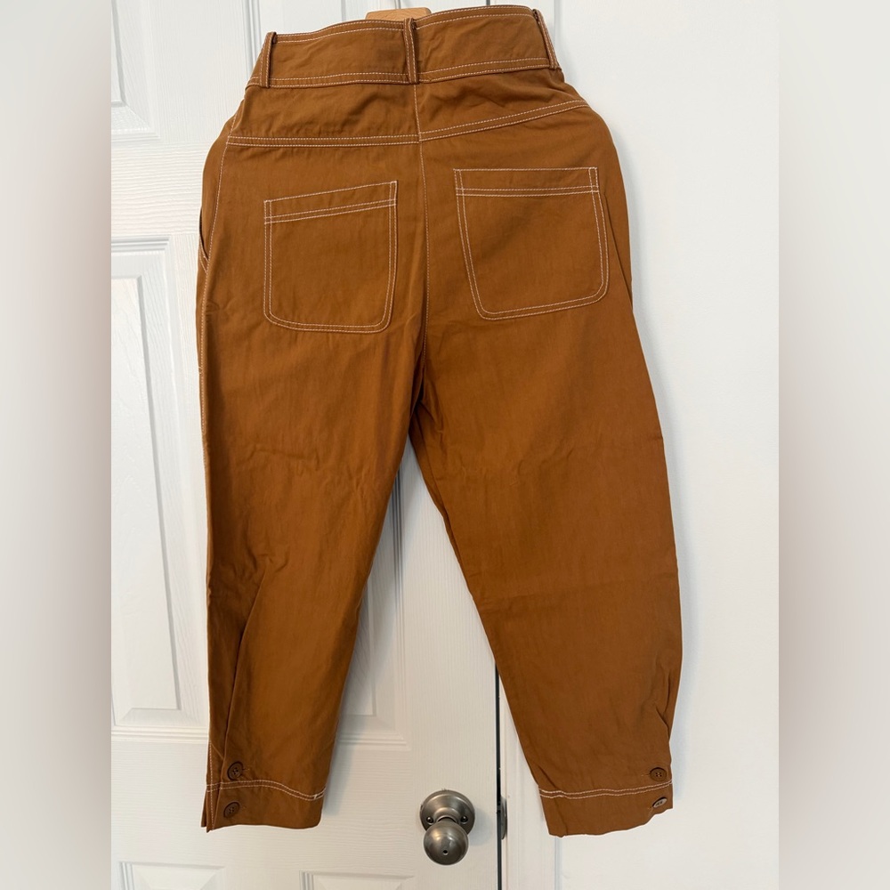 Pre-owned Ulla Johnson Fleet Pant - Camel- size 0/waist 26” - Picture 7 of 12